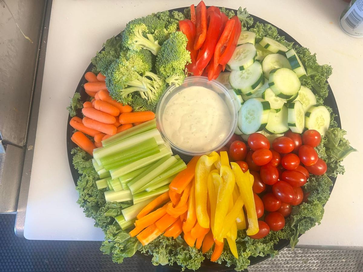 Veggie platter from Ritchie's